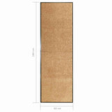 323465 Doormat Washable Cream 60x180 cm