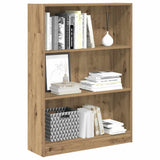 Bookcase Artisian Oak 80x24x109 cm Engineered Wood 857843