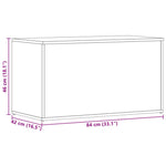 Storage Chest Concrete Grey 84x42x46 cm Engineered Wood 803060