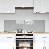 Kitchen Backsplash 2 pcs Light Grey 70 x 40 cm Tempered Glass 3415446