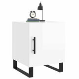 Bedside Cabinets 2 pcs High Gloss White 40x40x50 cm Engineered Wood 827617