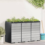 Wheelie Bin Storage for 3 Bins Anthracite 204 x 77.5 x 121.5 cm 3394784
