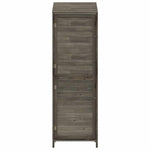 Garden Shed Anthracite 55x52x174.5 cm Solid Wood Fir 152188
