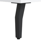 Desk White 140x50x75 cm Engineered Wood 829564