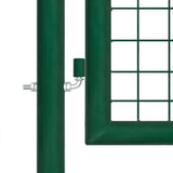 Mesh Garden Gate Green 400x125 cm Galvanised Steel 154537