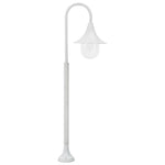ZNTS Garden Post Light E27 120 cm Aluminium White 44210