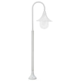 ZNTS Garden Post Light E27 120 cm Aluminium White 44210