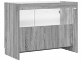 Bathroom under Sink Cabinet Grey Sonoma 56 x 37.5 x 81 cm 890070