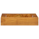 Basin Solid Teak Wood 50x35x10 cm 326163