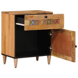 Bedside Cabinet Natural 50 x 33 x 60 cm Solid Mango Wood 4018268