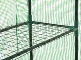Greenhouse Transparent Green Powder-Coated Steel Compact Durable 46913