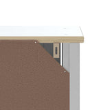 Bathroom Wall Cabinet BERG White 69.5x27x71.5 cm Solid Wood 358550