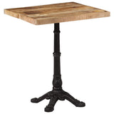 Bistro Table 60x60x77 cm Rough Mango Wood 321084