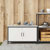 Kitchen Storage HATTEM White 90 x 50 x 53 cm Steel 874997