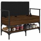 Shoe Bench Brown Oak 85.5x42x57.5 cm Engineered Wood 835233
