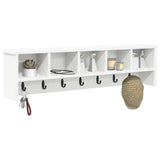 Wall-Mounted Coat Rack White 100 x 16 x 26 cm Engineered wood 874323