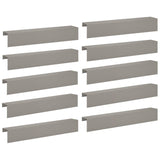 Garden Cover Profile 10 pcs 100 x 20 x 15 cm Weathering Steel 8012989