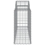 Arched Gabion Baskets 50 pcs 200x50x80/100 cm Galvanised Iron 3146318