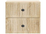 Wall-Mounted Bedside Cabinet Sonoma Oak 33 x 34.5 x 40 cm 897959