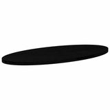 Table Top Dark Brown 140x60x4 cm Solid Wood Oak Oval 4009060