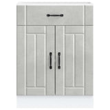 Kitchen Base Cabinet Lucca Concrete Grey Engineered Wood 853731