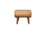 Solid Wood Amaya Nordic Style Oak-ish Coffee Table, Open Slot B2743P402954