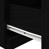 Bedside Cabinet 2 pcs Black Oak 40 x 39 x 37 cm Engineered Wood 863071