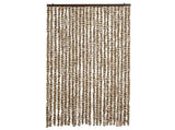 Fly Curtain Beige and Brown 100x230 cm Chenille 377390