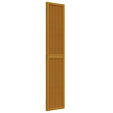 Room Divider 3 Panels Brown Solid Wood Paulownia 358815