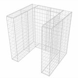 Gabion Single Wheelie Bin Surround Steel 110x100x120 cm 142558