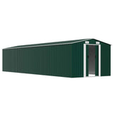 47032 Garden Shed Green 257x779x181 cm Galvanised steel