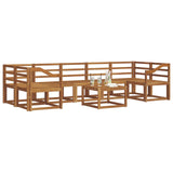 Outdoor Sofa Set 8 pcs Natural Solid Acacia Wood 3366162