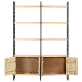 4-Tier Bookcase 124x30x180 cm Solid Mango Wood 284417
