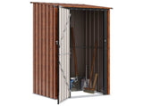Garden Sheds Brown 103 x 86 x 200 cm Metal 42011296