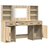 Dressing Table Set with Drawer 3 pcs Sonoma Oak Engineered Wood 3334283