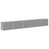 Raised Garden Bed Grey 400 x 40 x 55 cm cold-rolled steel 8006277