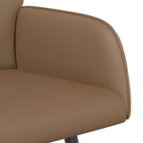 2 Seater Sofa with Metal Legs 2-Seater Cappuccino Faux Leather 42051013