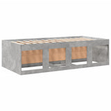 Daybed with Drawers without Mattress Concrete Grey 90x200 cm 3280247