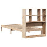 Bookcase Bed without Mattress 90x200 cm Solid Wood Pine 3321581