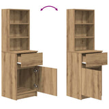 Bedside Cabinet Artisan Oak 39x35x125 cm Engineered Wood 861318