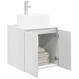 Wall-Mounted Sink Vanity High Gloss White 49.5 x 44.5 x 65 cm 890436
