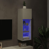 TV Cabinet with LED Lights White 30.5x30x90 cm 837001