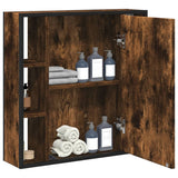 ZNTS Bathroom Mirror Cabinet Smoked Oak 60x16x60 cm Engineered Wood 842428