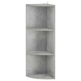 Corner Shelf 3-Tier 41.5 x 41.5 x 107.5 cm Engineered Wood 8016345