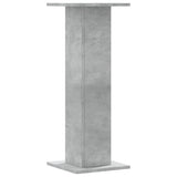 Plant Stands 2 pcs Concrete Grey 30x30x80 cm Engineered Wood 3307867