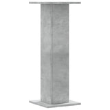 Speaker Stands 2 pcs Concrete Grey 30x30x80 cm Engineered Wood 852666