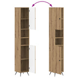 3 Piece Bathroom Cabinet Set BREDA Artisan Oak Engineered Wood 3417485