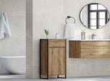 Bathroom Cabinet Artisian Oak 40 x 30 x 100 cm Engineered Wood 886503