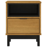 Bedside Cabinet "FLAM" 40x35x50 cm Solid Wood Pine 357812