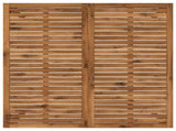 Garden Dinner Table Natural and Coffee 110 x 108.5 x 75 cm 901318